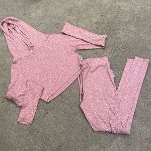 Gymshark Heathered Pink Lounge Set